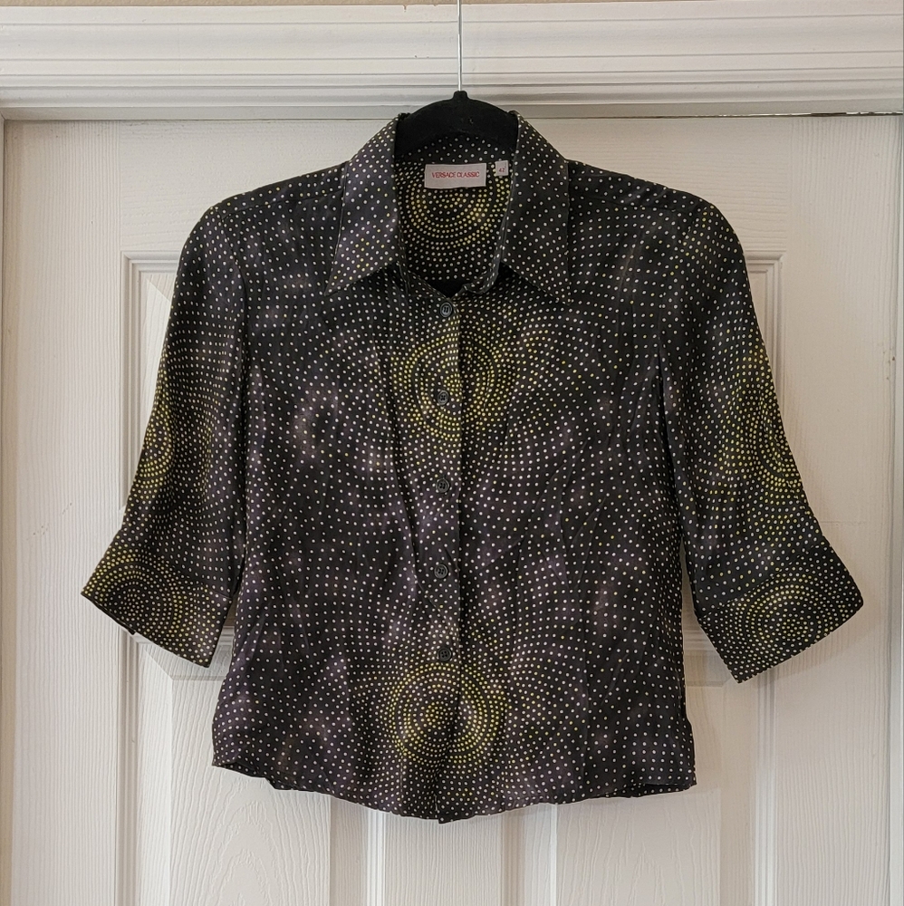 Versace Classic 90s shrunken silk top
